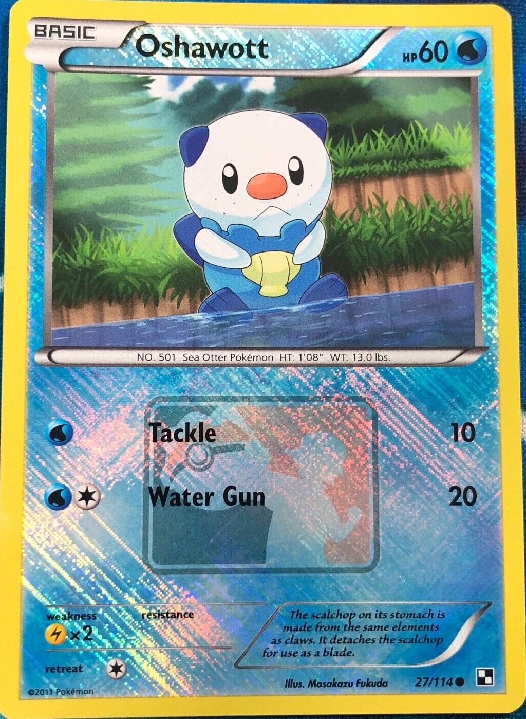 Oshawott [Crosshatch Holo League] #27
