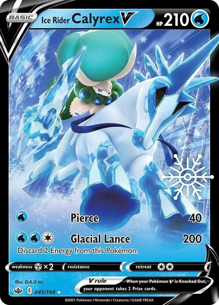 Ice Rider Calyrex V [Snowflake Stamp] #45