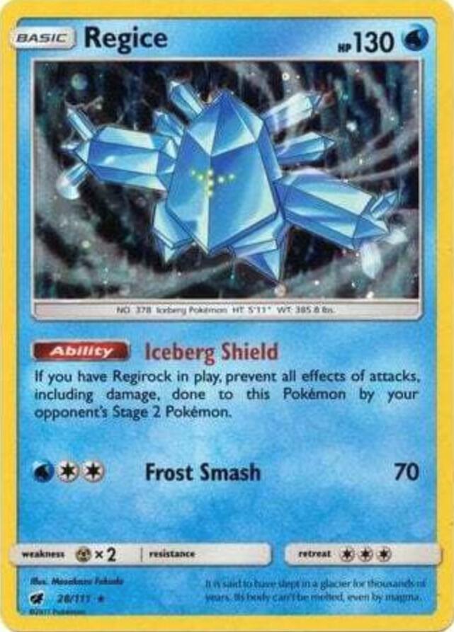 Regice [Cosmos Holo] #28