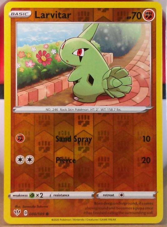 Larvitar [Reverse Holo] #86