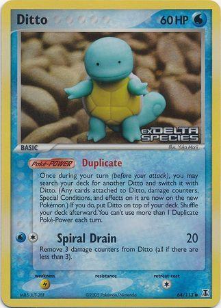 Ditto (Squirtle) [Reverse Holo] #64
