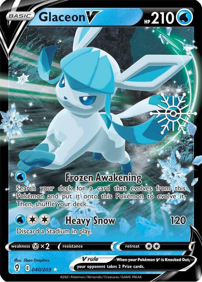 Glaceon V [Snowflake Stamp] #40