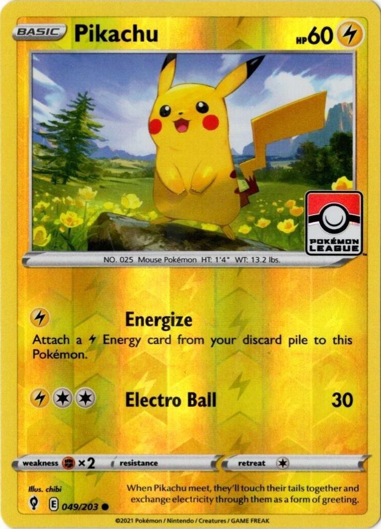 Pikachu [League Stamp] #49