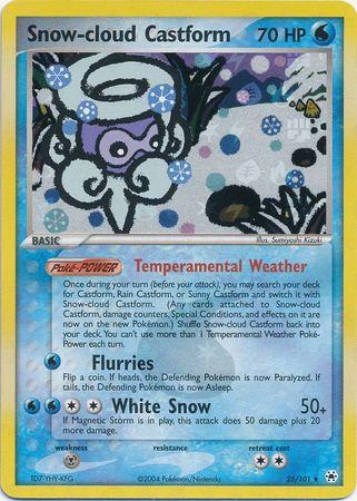 Snow-cloud Castform [Reverse Holo] #25