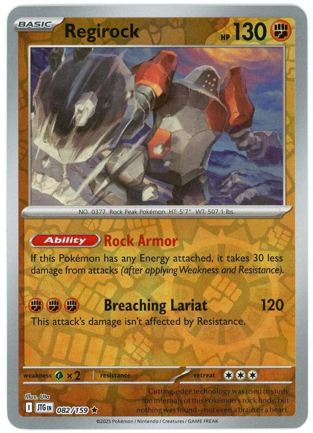 Regirock [Reverse Holo] #82