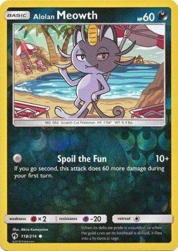 Alolan Meowth [Reverse Holo] #118
