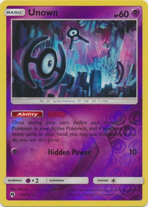 Unown [Reverse Holo] #91