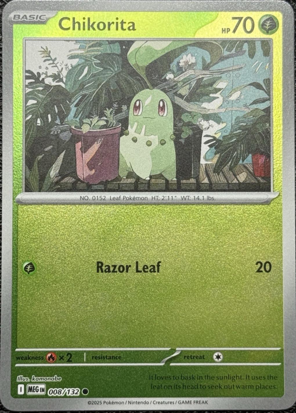 Chikorita [Reverse Holo] #8