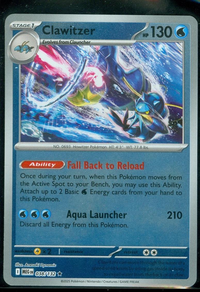Clawitzer [Reverse Holo] #38