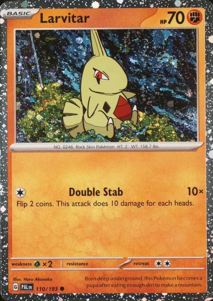 Larvitar [Cosmos Holo] #110