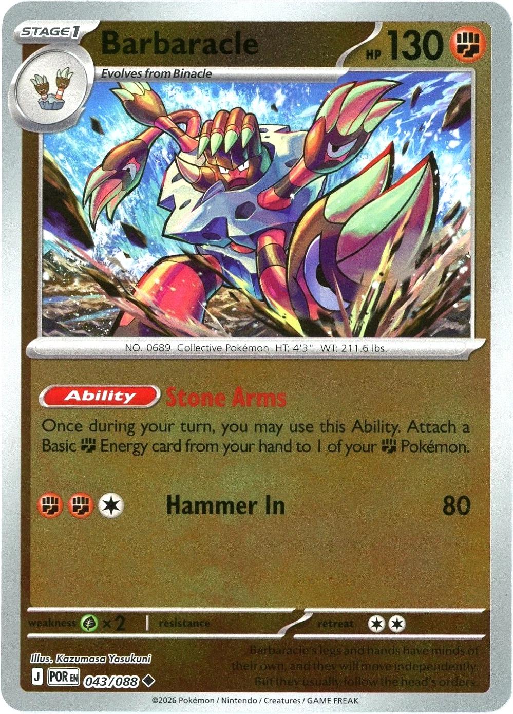 Barbaracle [Reverse Holo] #43