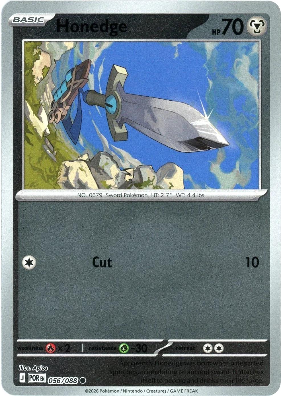 Honedge [Reverse Holo] #56