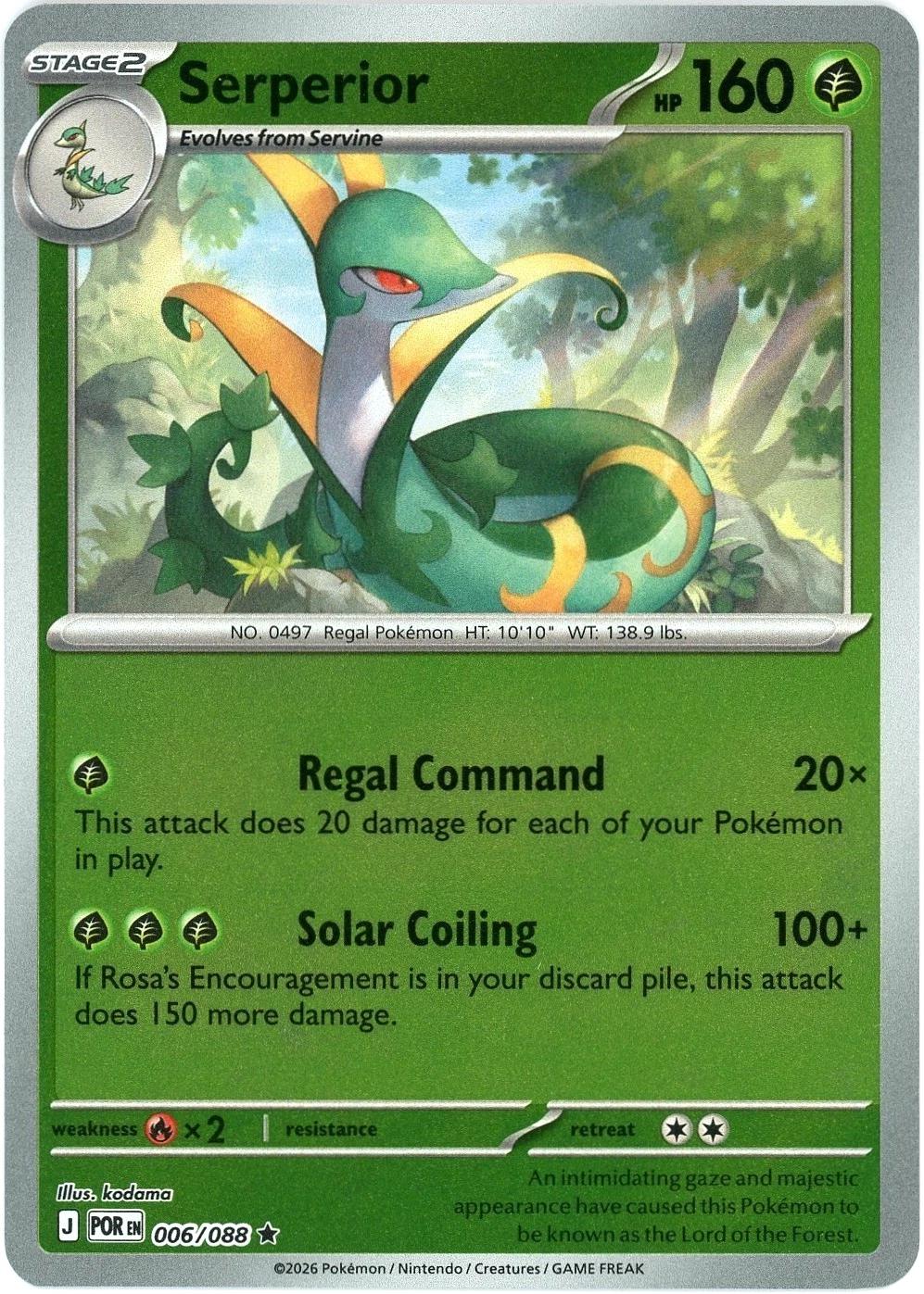 Serperior [Reverse Holo] #6