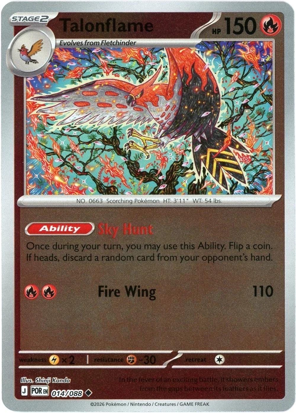Talonflame [Reverse Holo] #14