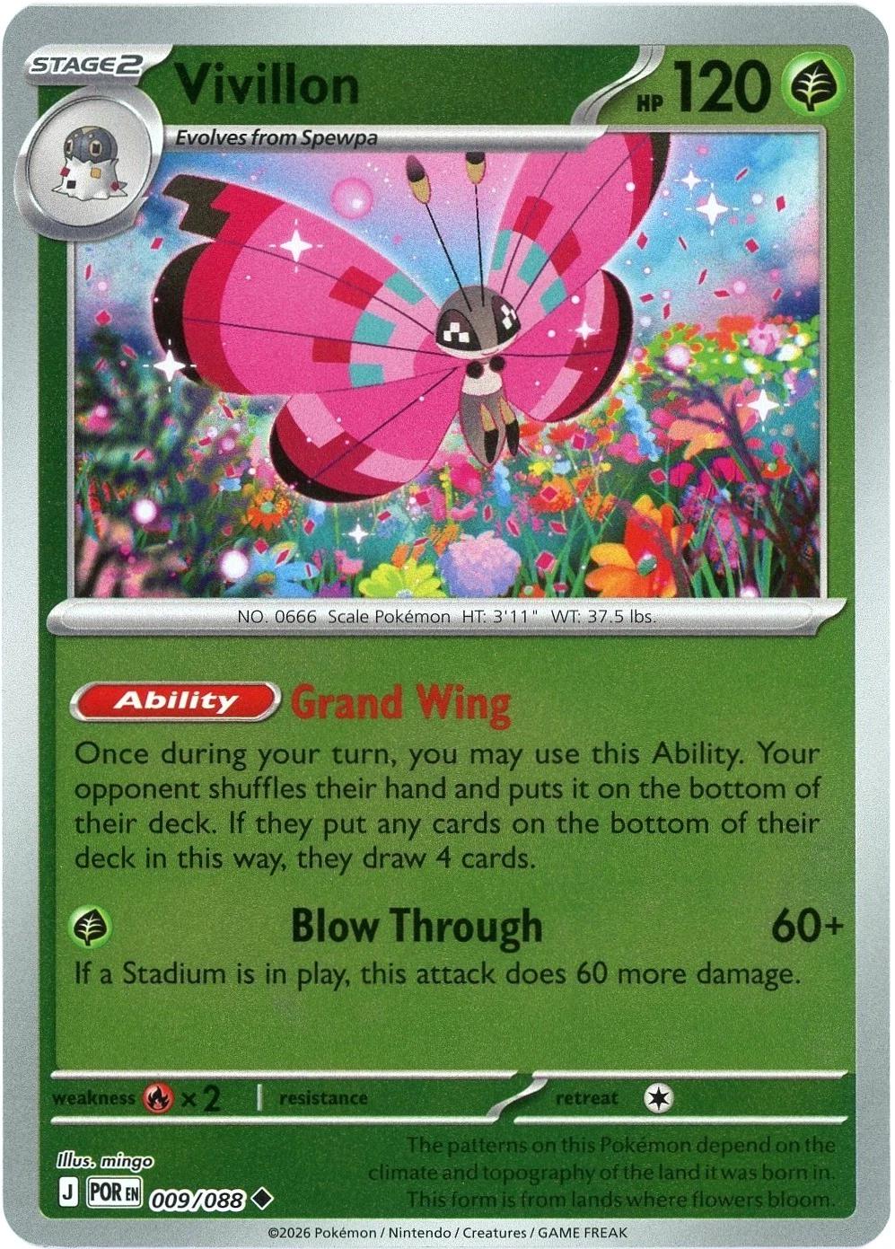 Vivillon [Reverse Holo] #9