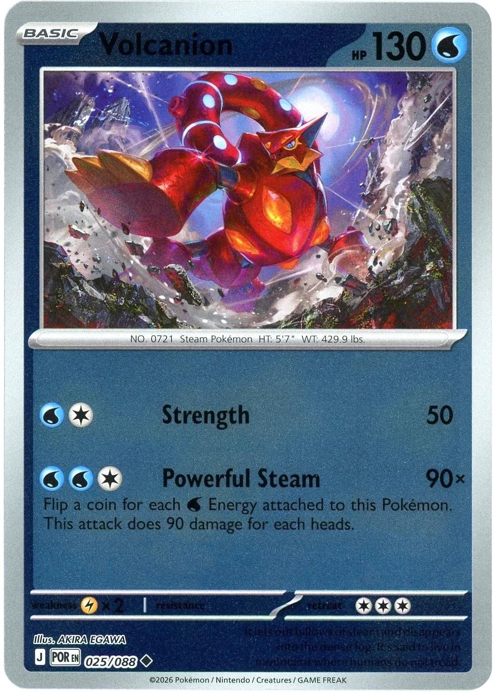 Volcanion [Reverse Holo] #25