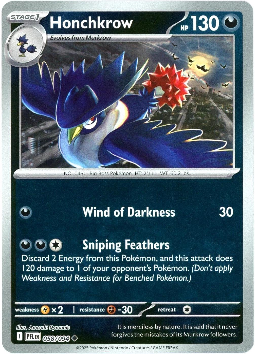 Honchkrow [Reverse Holo] #58
