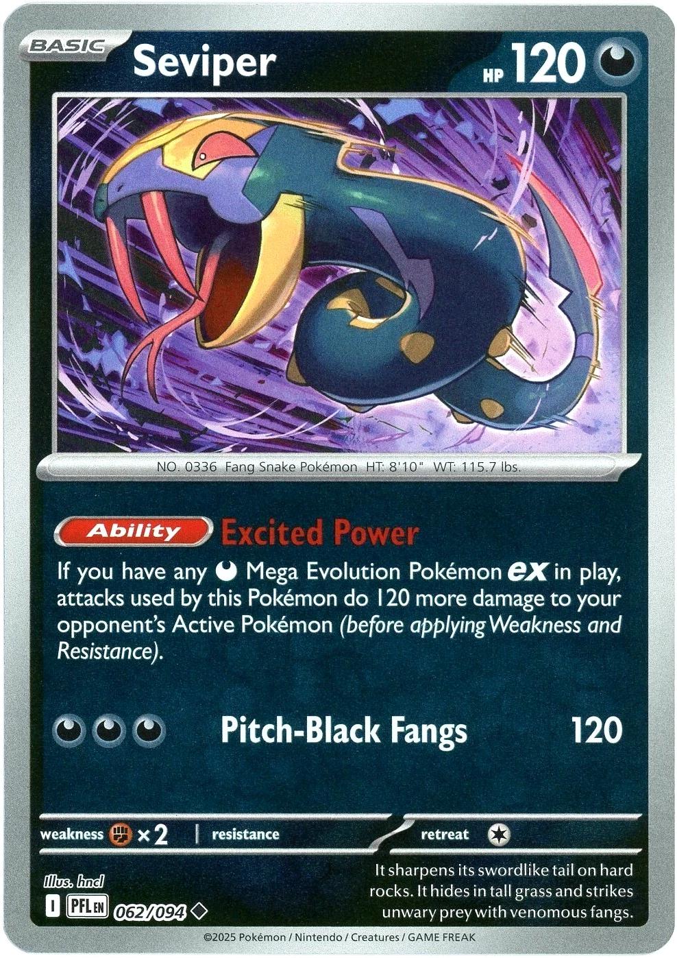 Seviper [Reverse Holo] #62