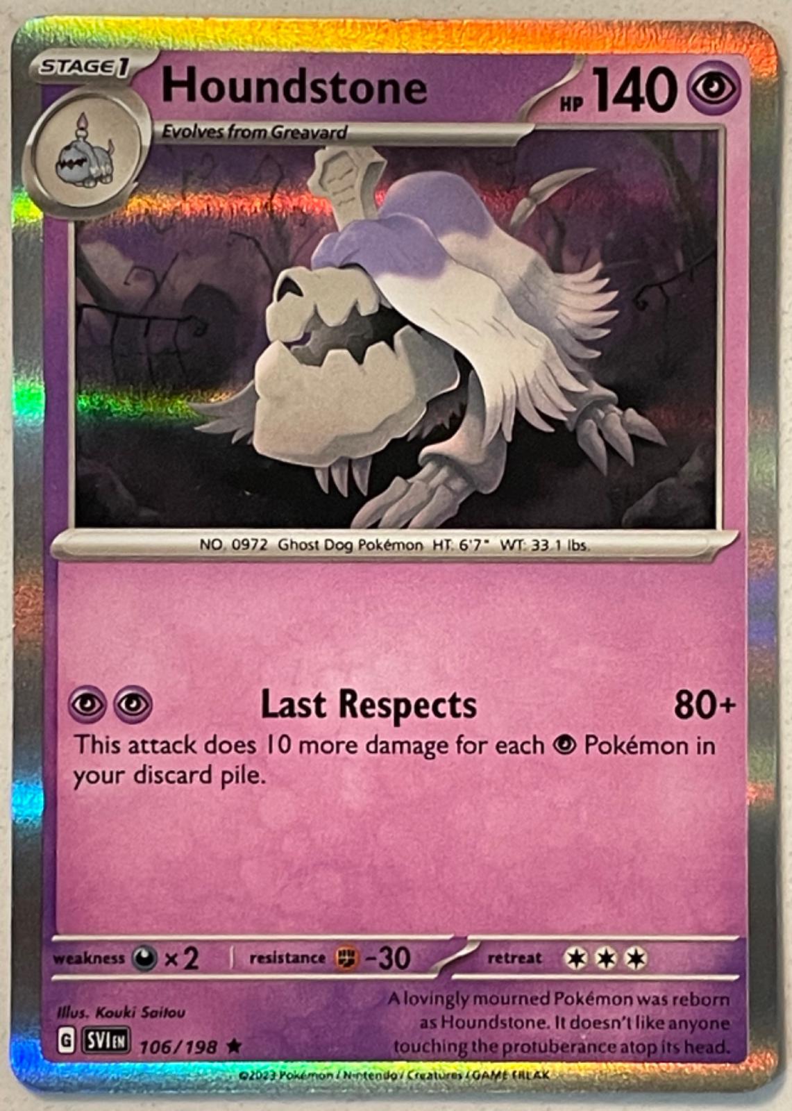 Houndstone [Holo] #106
