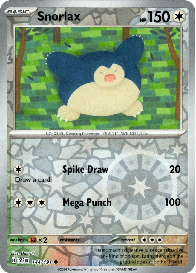 Snorlax [Reverse Holo] #144