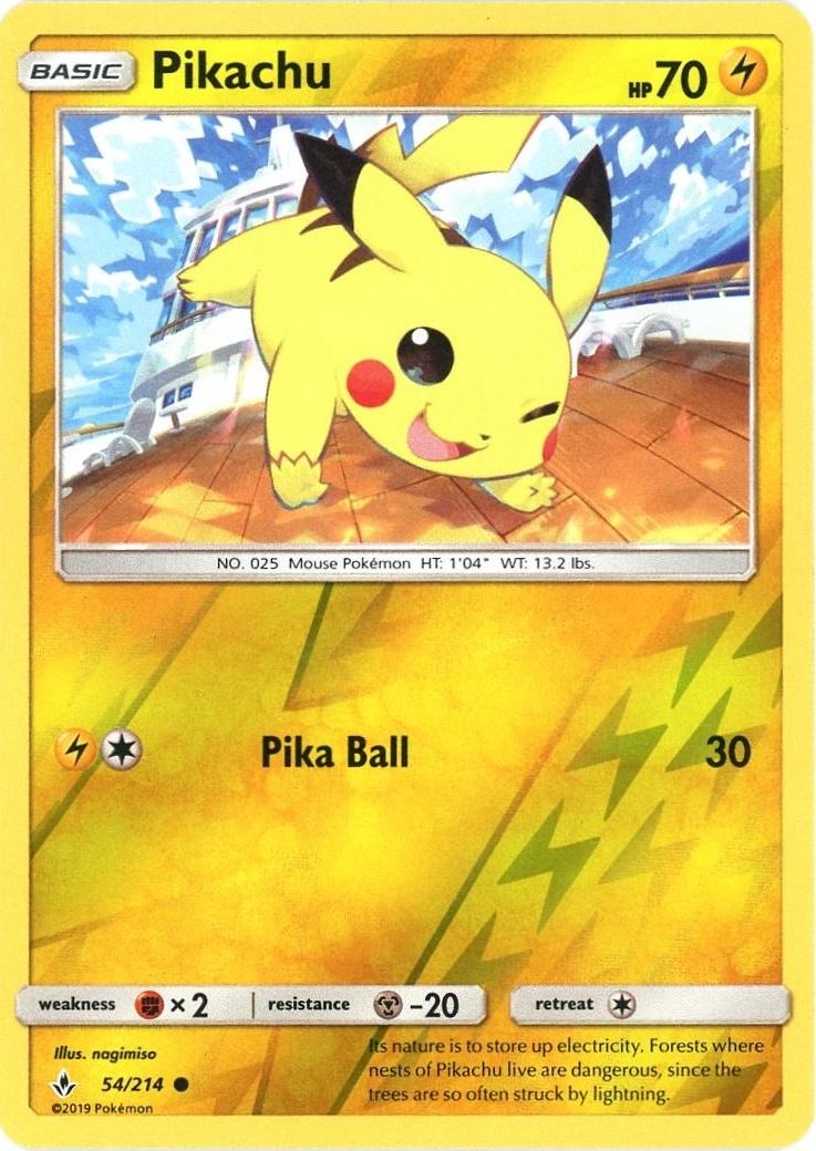 Pikachu [Reverse Holo] #54