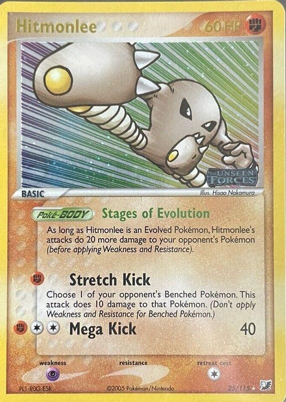 Hitmonlee [Reverse Holo] #25