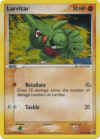 Larvitar [Reverse Holo] #61