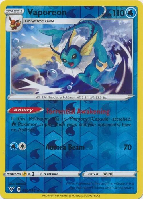 Vaporeon [Reverse Holo] #30