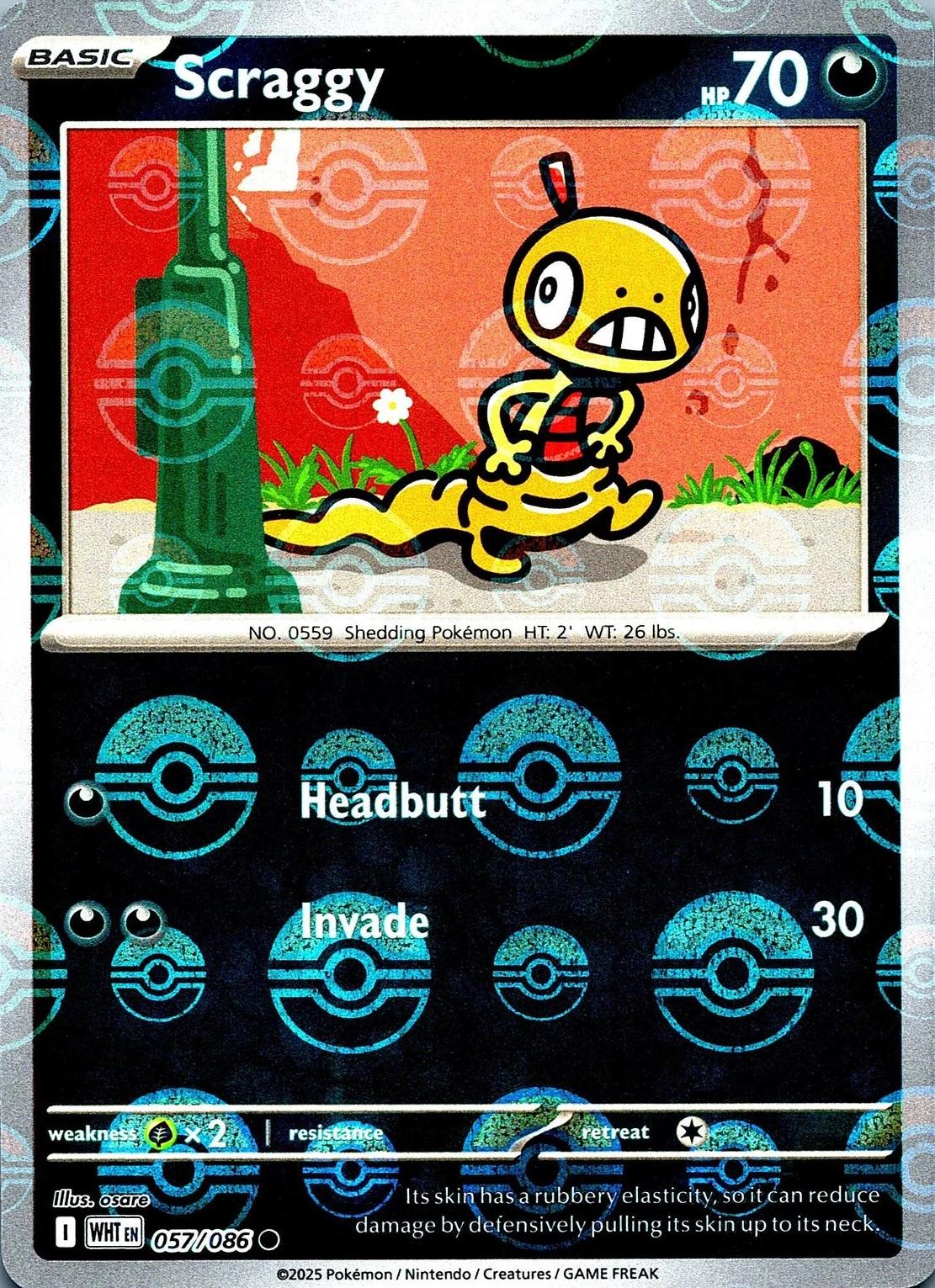 Scraggy [Poke Ball] #57